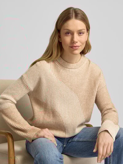 Armedangels Loose Fit Strickpullover aus Woll-Baumwoll-Mix Modell 'MAYRAA VANISE' Beige 3