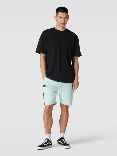 Ellesse Sweatshorts met contraststrepen en labeldetail, model 'LATION' Lichtblauw - 1