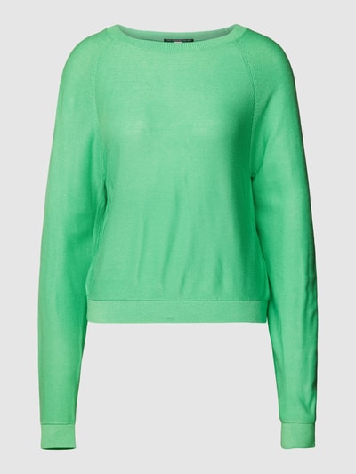 QS Gebreide pullover met ronde hals Groen - 2