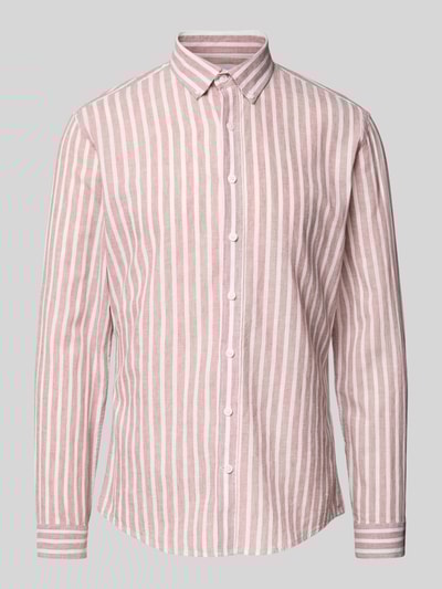 Lindbergh Slim fit vrijetijdsoverhemd met button-downkraag Roze - 2