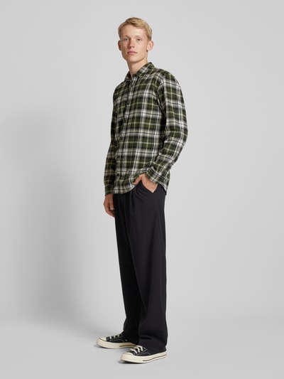 Jack & Jones Koszula casualowa o kroju regular fit z kołnierzykiem typu kent model ‘JOSHUA’ Ciemnozielony 1