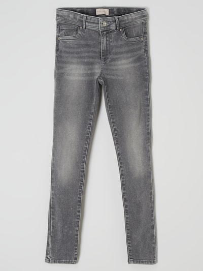 Only Skinny Fit Jeans mit Stretch-Anteil  Mittelgrau 1