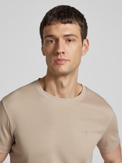 JOOP! Collection T-shirt met labelstitching, model 'Priamo' Beige - 3