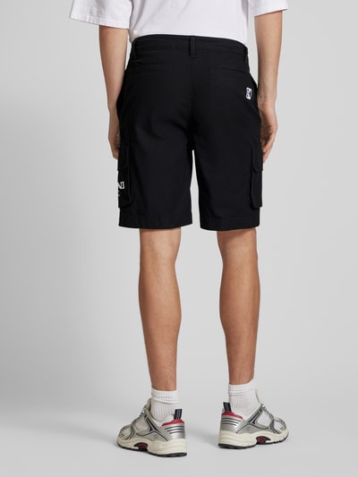 KARL KANI Regular Fit Cargoshorts mit Label-Stitching Black 5