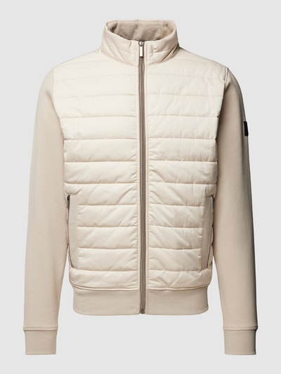 bugatti Sweatjacke mit Stehkragen Beige 2