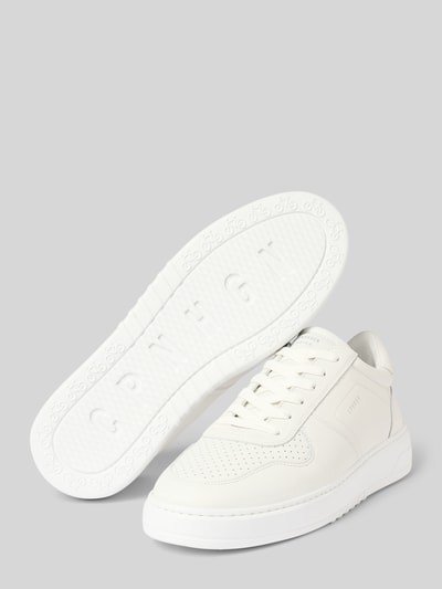 Copenhagen Leren sneakers met labelprint Wit - 4
