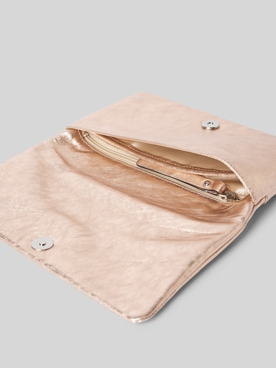 Abro Clutch mit Reißverschlussfach innen Kupfer 5