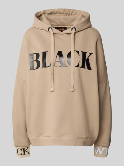 miss goodlife Oversized hoodie met statementprint Zand - 2