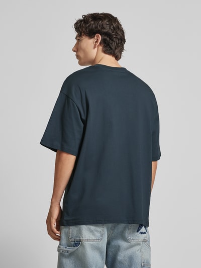 REVIEW Essentials oversized T-shirt  Marineblauw - 5