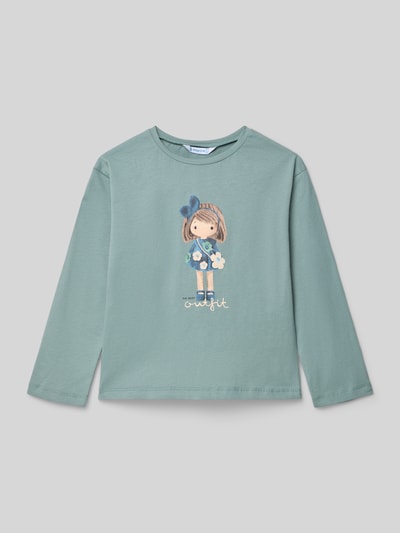 Mayoral Regular Fit Longsleeve mit Motiv-Print Schilf 1