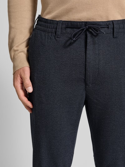 MCNEAL Straight fit stoffen broek met viscose Marineblauw - 3