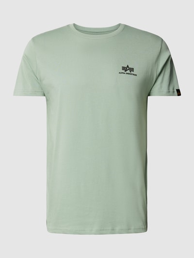 Alpha Industries T-Shirt mit Label-Print Modell 'BASIC' Lind 2