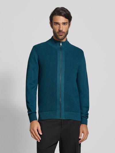 MCNEAL Kurtka z dzianiny ze stójką Petrol melanż 4