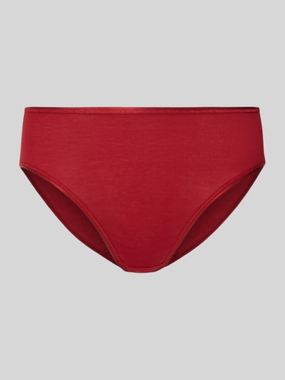 Hanro Slim fit slip van puur katoen, model 'Midi' Rood - 1