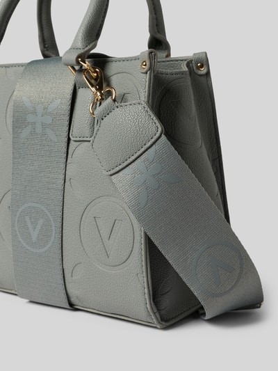 VALENTINO BAGS Handtas met structuurmotief met label, model 'SAMBA' Lichtgrijs - 2