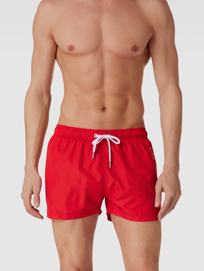 Gant Badehose mit Logo-Print Rot 1