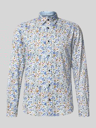 OLYMP Level Five Casual Fit Freizeithemd mit Kentkragen und Sportmanschetten Weiss 2