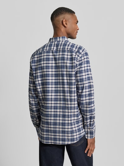 bugatti Freizeithemd mit Knopfleiste Marine 5