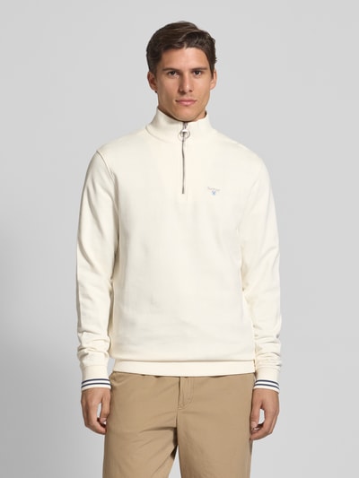 Barbour Slim Fit Sweatshirt aus reiner Baumwolle Modell 'ROSFORD' Sand 4
