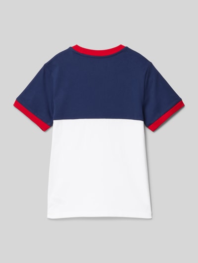 Polo Ralph Lauren Teens T-shirt z wyhaftowanym logo model ‘RINGER’ Biały 3