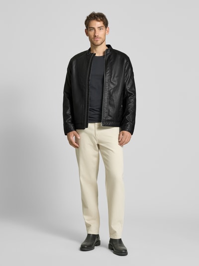 Tom Tailor Jas in leerlook Zwart - 1