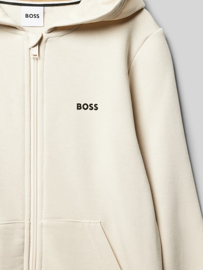 Boss Sweatjacke mit Kapuze Sand 2