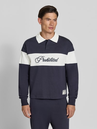 PROHIBITED Sweatshirt aus reiner Baumwolle Marine 4