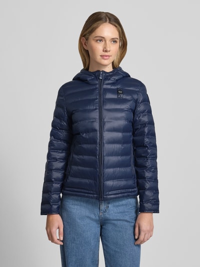 Blauer USA Steppjacke mit Zweiwege-Reißverschluss Modell 'ELLIS' Marine 4