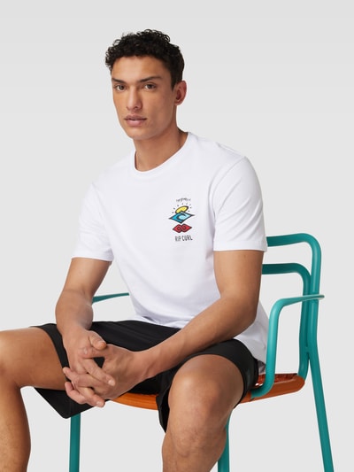 Rip Curl T-shirt z okrągłym dekoltem model 'SEARCH ICON’ Biały 3