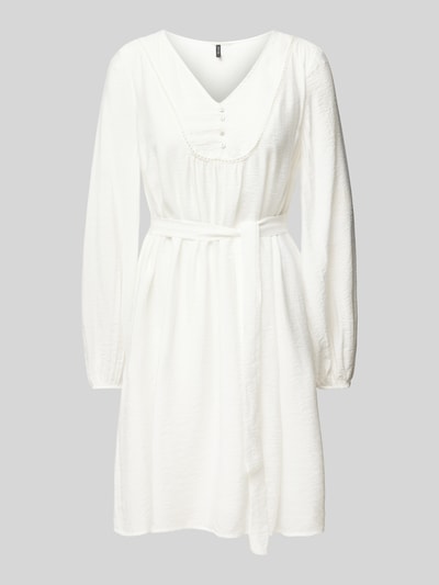 Vero Moda Mini-jurk met strikceintuur, model 'MIRA' Wit - 2
