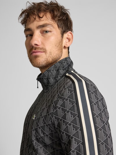 Lacoste Regular fit sweatjack met katoen Zwart - 3