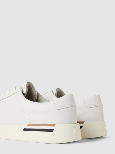 BOSS Sneakers met label in reliëf, model 'Clint' Wit - 2