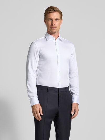 BOSS Koszula biznesowa o kroju slim fit z czystej bawełny model ‘HANK’ Biały 4