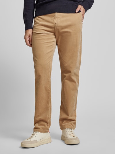 Gant Stoffen broek met Franse steekzakken Kaki - 4