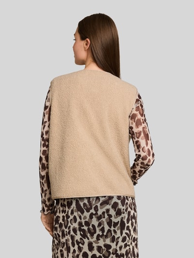 Tom Tailor Regular Fit Weste in Teddy-Optik  Beige 5