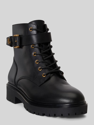 Lauren Ralph Lauren Schnürstiefel aus echtem Leder Black 1