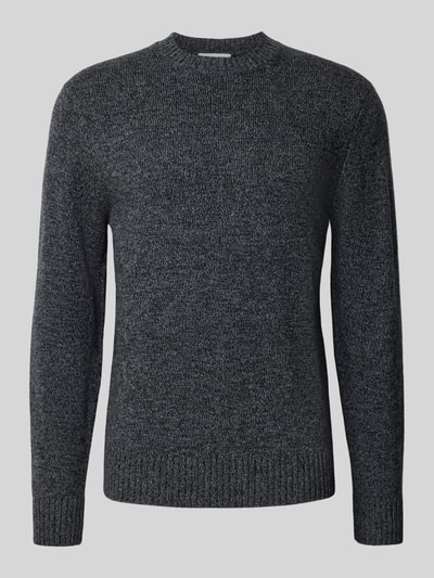 Casual Friday Regular Fit Strickpullover aus Woll-Mix Modell 'ANTE' Black 2