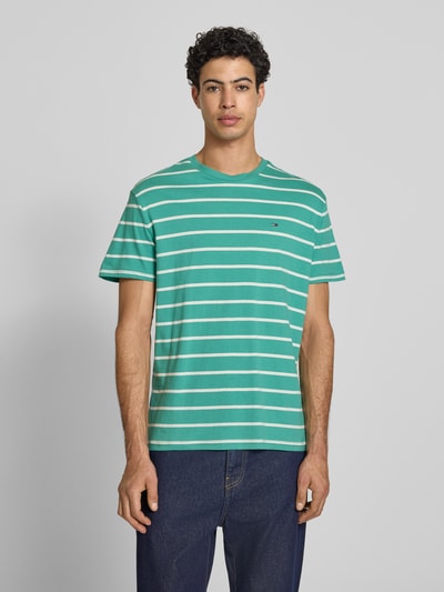 Tommy Jeans Regular Fit T-Shirt aus reiner Baumwolle Gruen 4