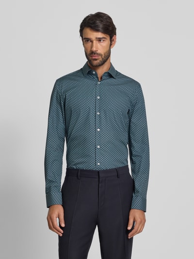 SEIDENSTICKER Slim fit zakelijk overhemd met kentkraag Groen - 4