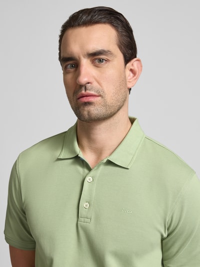 Brax Koszulka polo o kroju slim fit z Mieszanka bawełny Model 'Pete' Jasnozielony 3