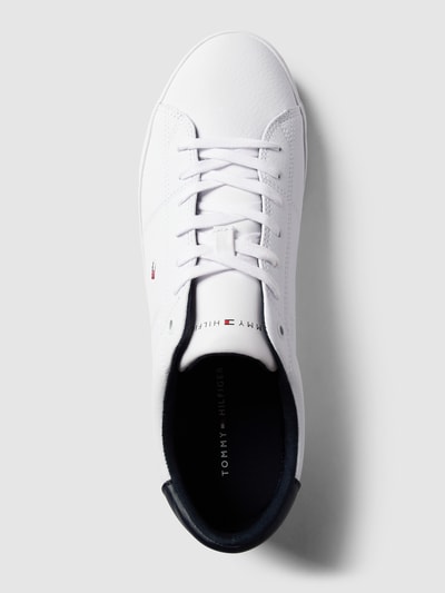 Tommy Hilfiger Sneakersy z detalami z logo Biały 4