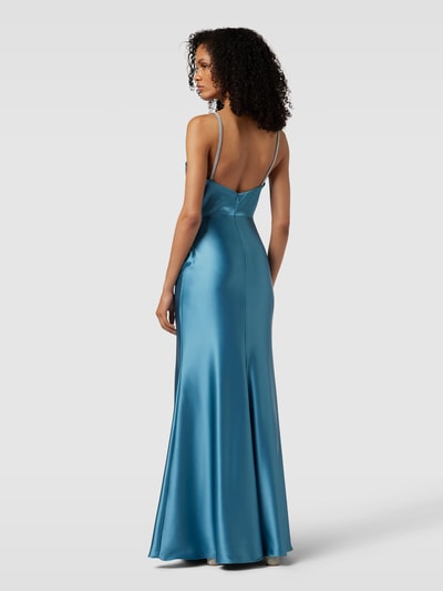 Luxuar Abendkleid in Wasserfalloptik Aqua 5