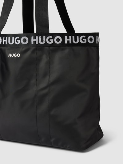 HUGO Tote bag met logodetails, model 'Becky' Zwart - 3