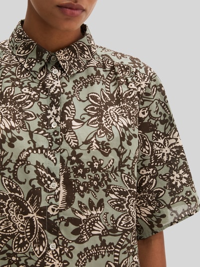 Marc O'Polo loose fit blouse van puur katoen Lichtgroen - 3