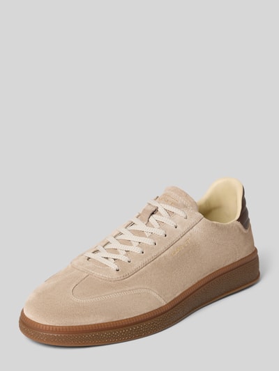 Gant Sneakers van leer met vetersluiting, model 'Cuzmo' Taupe - 1