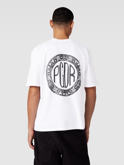 Pegador Oversized T-Shirt mit Label-Print Weiss 5