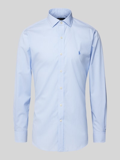 Polo Ralph Lauren Slim Fit Business-Hemd mit Haifischkragen Bleu 2