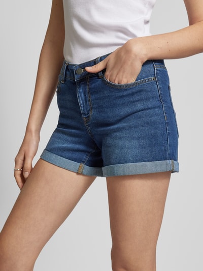 Noisy May Korte jeans met steekzakken, model 'BE LUCY' Jeansblauw - 3