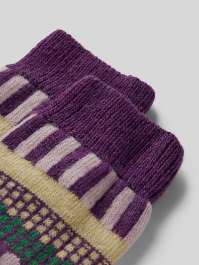 Jake*s Casual Socken mit Teilungsnähten Violett 2