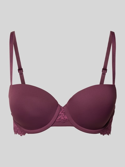 Calvin Klein Underwear Beha met cups en kant, model 'ATTRACTION' Prune - 1